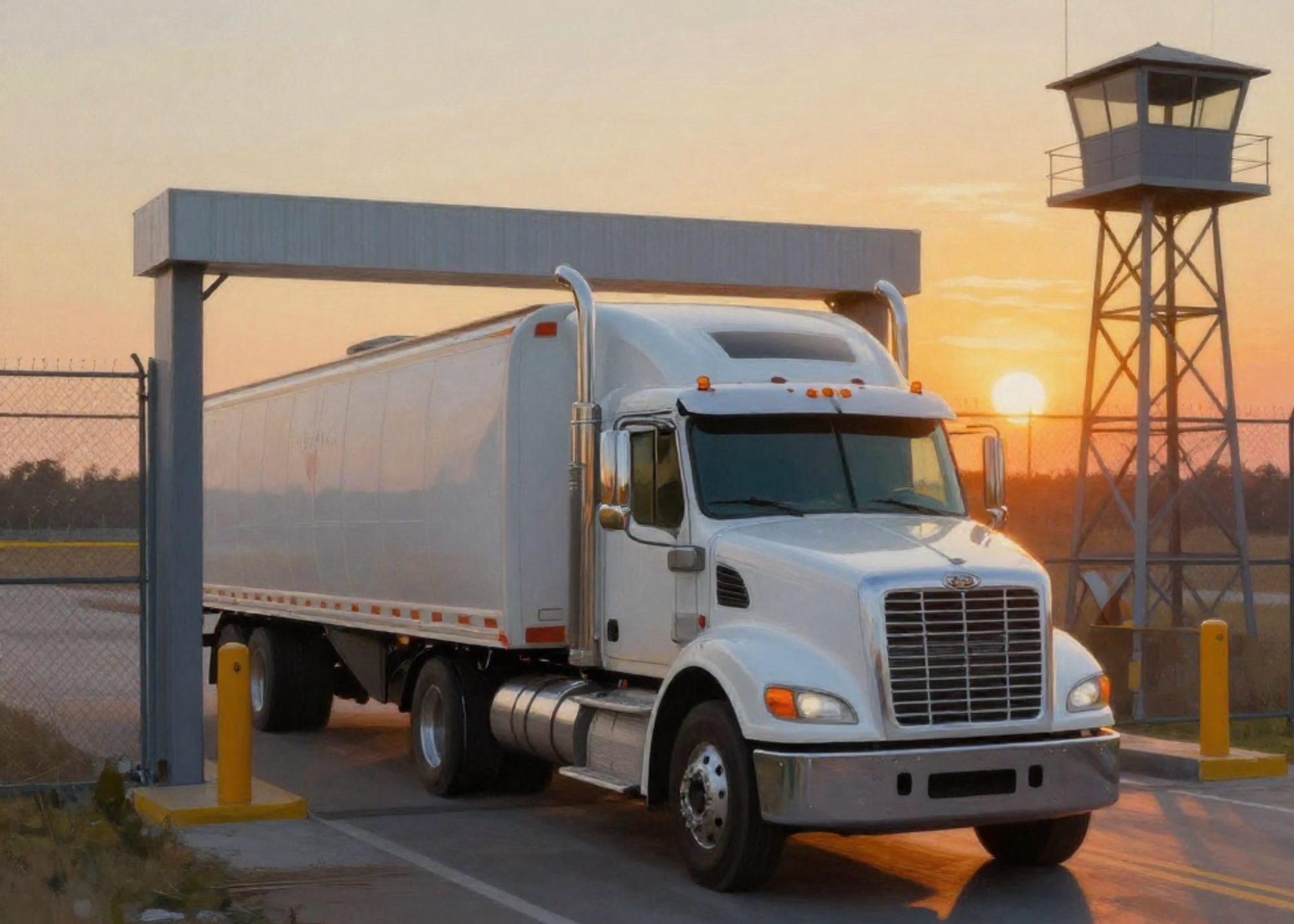 US Freight at border inspection for Mexico